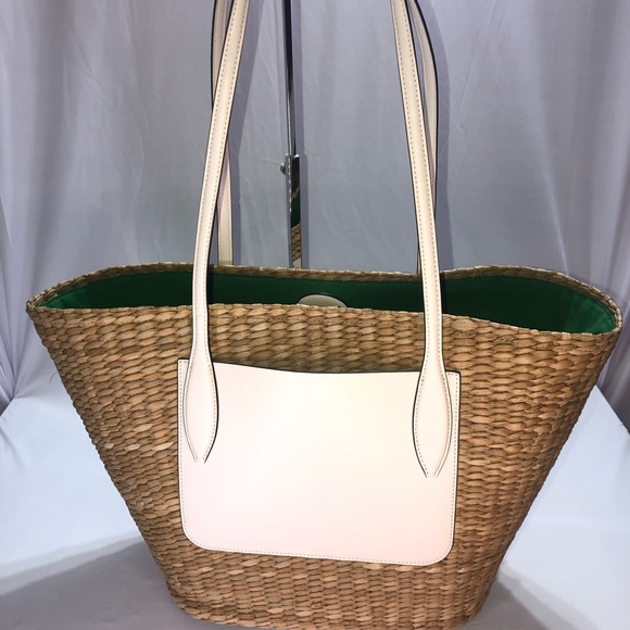 Kate Spade Garden Bouquet Embroidered Straw Tote - Picture 10 of 12